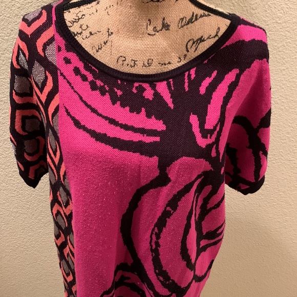 Women’s Worthington Colorblock Boat Neck Dolman Sleeves Sweater Top - Picture 2 of 12